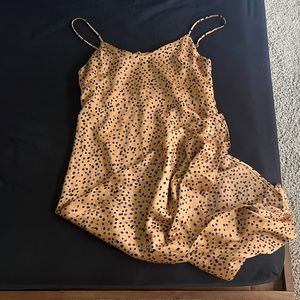 Golden / Copper MIDI Slip Dress